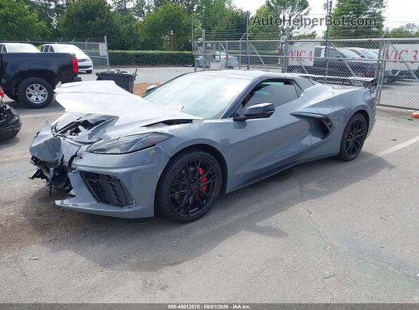 1G1YB3D46R5118431 2024 CHEVROLET CORVETTE Gray Առջևի ձախ երեք քառորդ տեսարան