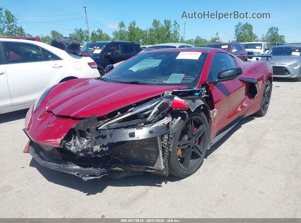 1G1YC2D43T5101133 2026 CHEVROLET CORVETTE Red Vista tres cuartos delantera izquierda