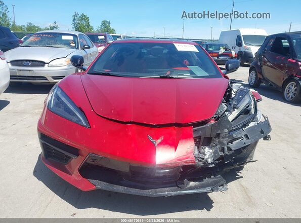 1G1YC2D43T5101133 2026 CHEVROLET CORVETTE Red Vista del cuadro de instrumentos