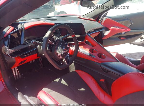 1G1YC2D43T5101133 2026 CHEVROLET CORVETTE Red Vista de la etiqueta del VIN