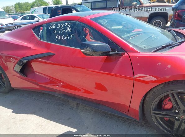 1G1YC2D43T5101133 2026 CHEVROLET CORVETTE Red Vista interior trasera