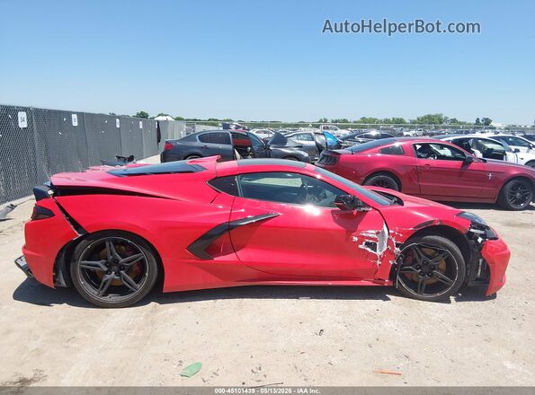 1G1YC2D48P5140192 2023 CHEVROLET CORVETTE Red უკანა სალონის ხედი