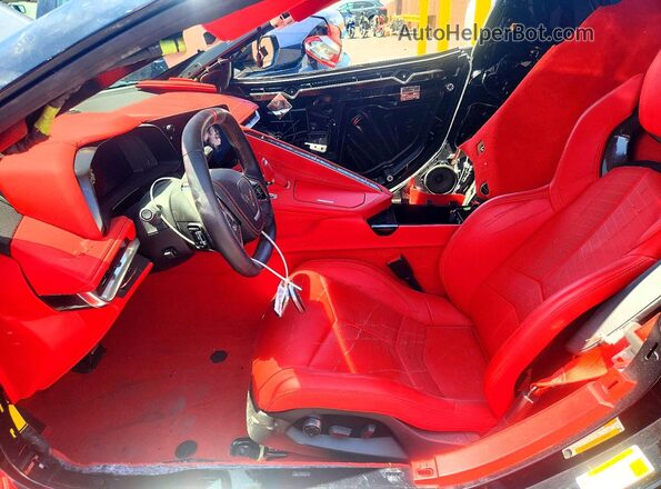 1G1YC3D43R5117637 2024 CHEVROLET CORVETTE Black Вид салону спереду