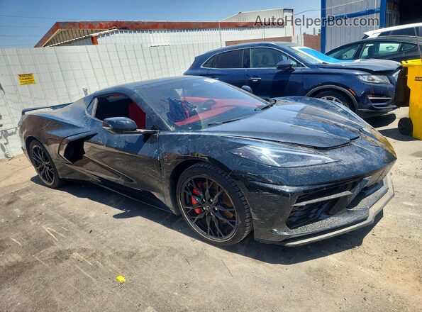 1G1YC3D43R5117637 2024 CHEVROLET CORVETTE Black Передня права чверть