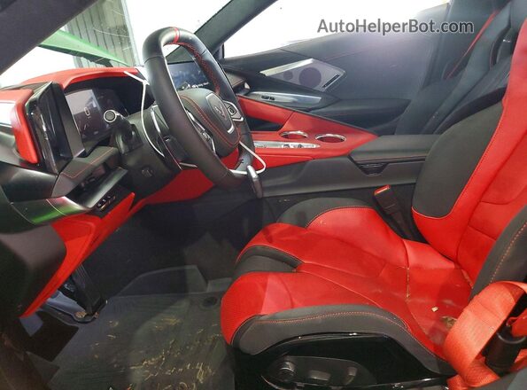 1G1YC3D46T5106381 2026 CHEVROLET CORVETTE Зеленый Вид салона спереди
