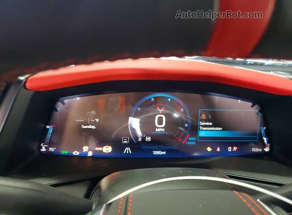 1G1YC3D46T5106381 2026 CHEVROLET CORVETTE Зеленый Вид щитка приборов