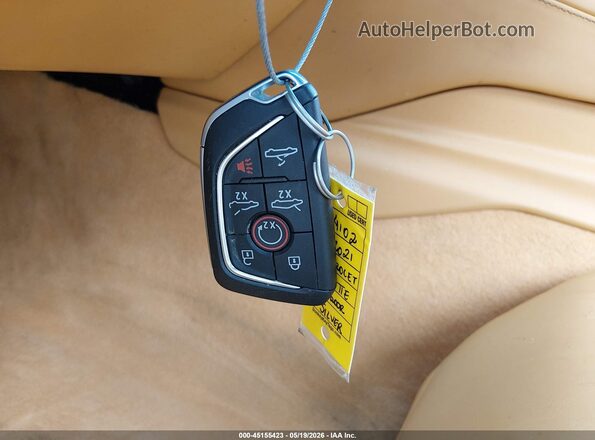 1G1YC3D49M5124102 2021 CHEVROLET CORVETTE Silver Widok deski rozdzielczej