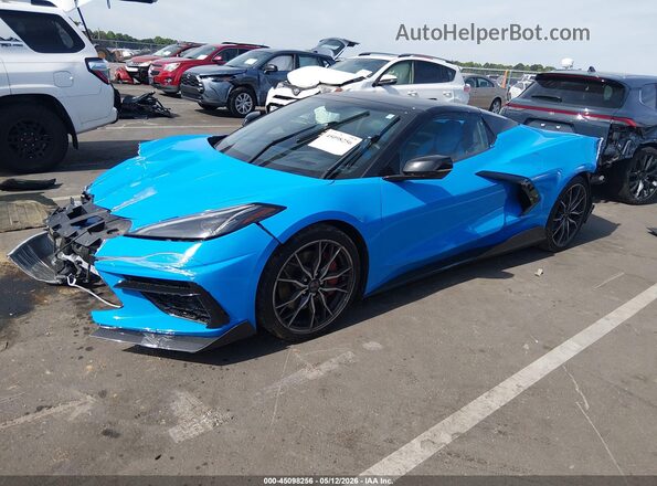 1G1YC3D49P5120717 2023 CHEVROLET CORVETTE Blue Передня ліва чверть