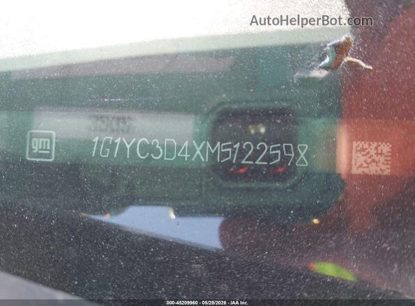 1G1YC3D4XM5122598 2021 CHEVROLET CORVETTE Синий Вид подкапотного пространства
