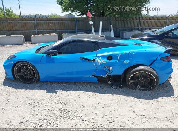 1G1YC3D4XM5122598 2021 CHEVROLET CORVETTE Синий Вид задней части салона