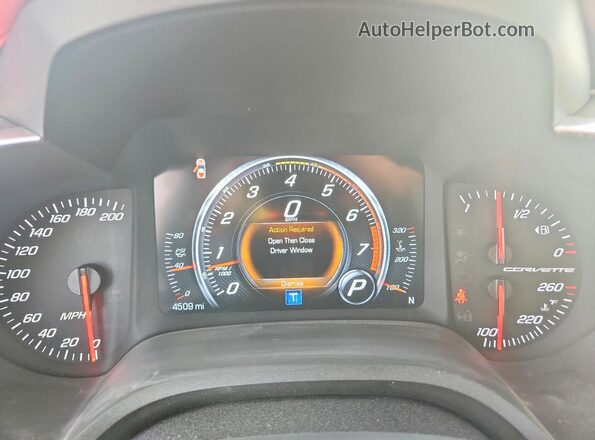 1G1YM2D75G5120487 2016 CHEVROLET CORVETTE White ხელსაწყოთა პანელის ხედი