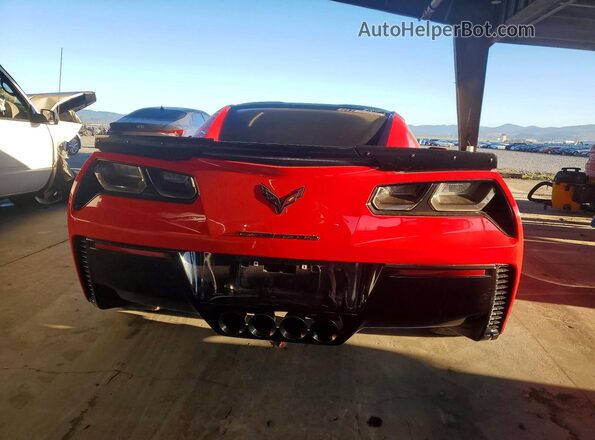1G1YN2D60G5611604 2016 CHEVROLET CORVETTE Красный Вид сзади
