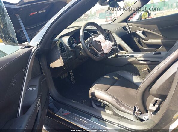 1G1YP2D65K5601573 2019 CHEVROLET CORVETTE Gray წინა სალონის ხედი