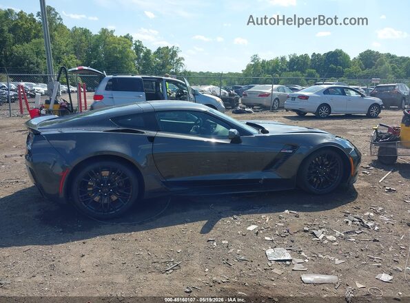 1G1YP2D65K5601573 2019 CHEVROLET CORVETTE Gray უკანა სალონის ხედი