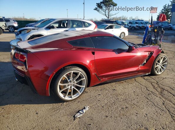 1G1YW2D74H5115891 2017 CHEVROLET CORVETTE Burgundy Задня права чверть