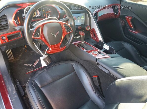 1G1YW2D74H5115891 2017 CHEVROLET CORVETTE Burgundy Вид панелі приладів