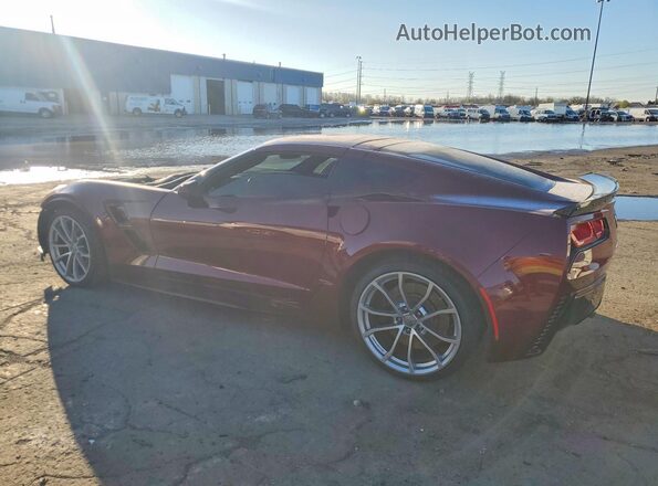 1G1YW2D74H5115891 2017 CHEVROLET CORVETTE Burgundy Задня ліва чверть