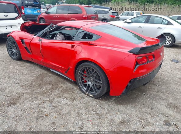 1G1YX2D77H5114506 2017 CHEVROLET CORVETTE Red Задня ліва чверть