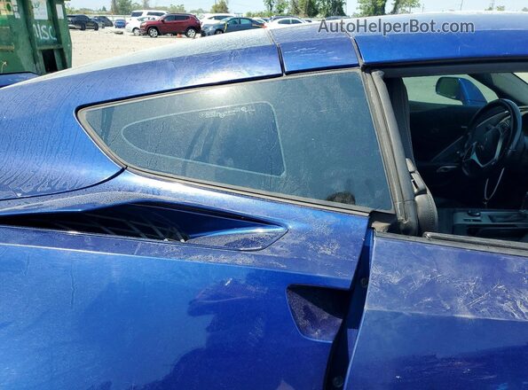 1G1YY2D70H5117924 2017 CHEVROLET CORVETTE Blue Vista de los asientos traseros
