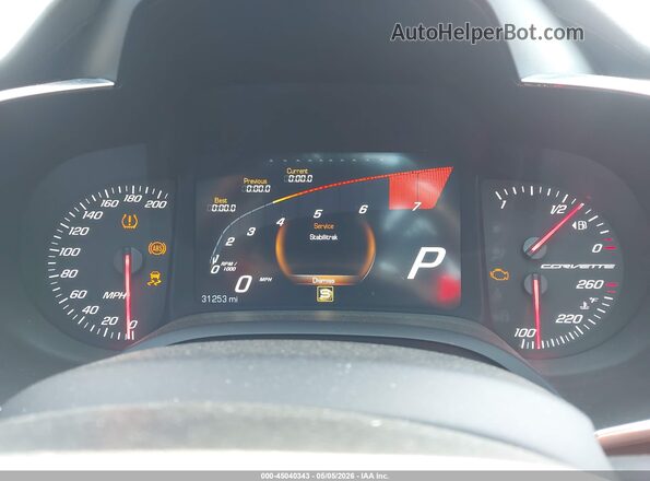 1G1YY2D79H5101706 2017 CHEVROLET CORVETTE Black Vista de los asientos traseros