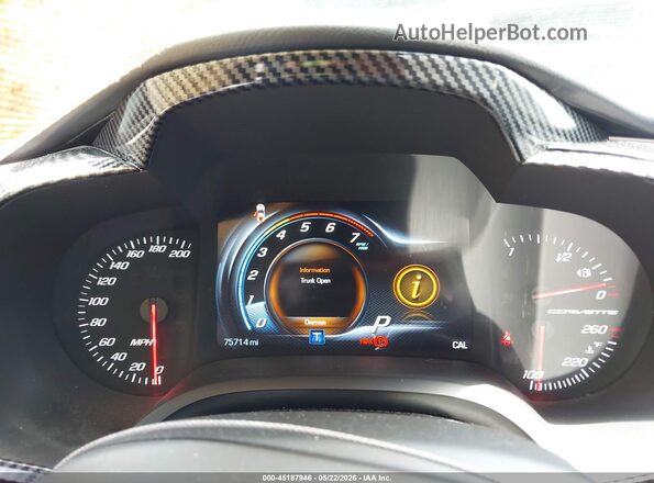 1G1YY2D73H5114984 2017 CHEVROLET CORVETTE Черный Вид задних сидений