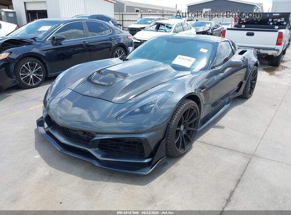 1G1YY2D73H5114984 2017 CHEVROLET CORVETTE Черный Передняя левая четверть