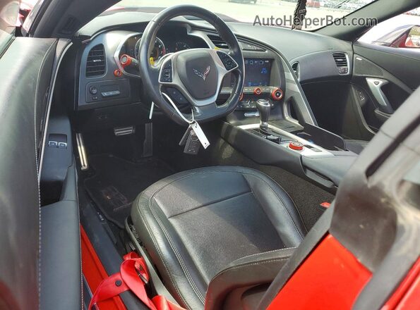 1G1YY2D77J5100687 2018 CHEVROLET CORVETTE Красный Вид панели приборов
