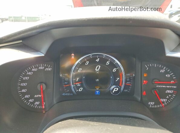1G1YY2D77J5100687 2018 CHEVROLET CORVETTE Красный Вид щитка приборов