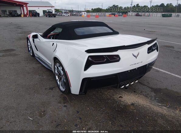 1G1YY3D76J5100119 2018 CHEVROLET CORVETTE White Задня ліва чверть