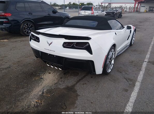 1G1YY3D76J5100119 2018 CHEVROLET CORVETTE White Задня права чверть