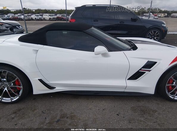 1G1YY3D76J5100119 2018 CHEVROLET CORVETTE White Вид задньої частини салону