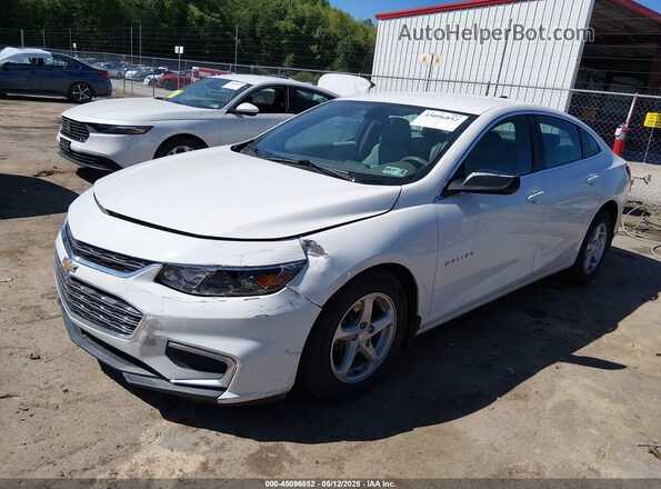 1G1ZB5ST0JF101911 2018 CHEVROLET MALIBU White Առջևի ձախ երեք քառորդ տեսարան