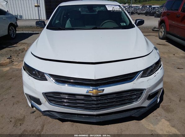 1G1ZB5ST0JF101911 2018 CHEVROLET MALIBU White Սարքավորումների վահանակի տեսք