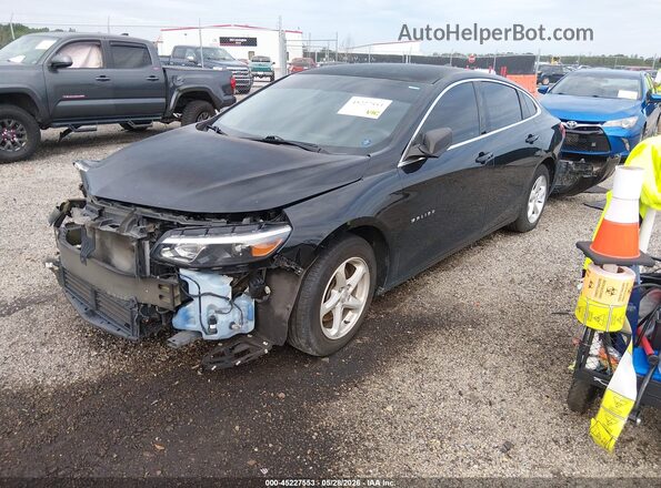1G1ZB5ST2HF156094 2017 CHEVROLET MALIBU Black წინა მარცხენა ხედი სამი მეოთხედიდან