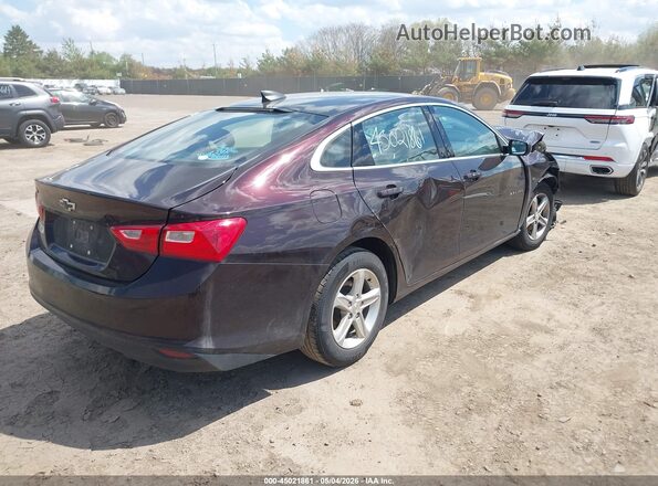 1G1ZB5ST2LF157061 2020 CHEVROLET MALIBU Бордовый Задняя правая четверть
