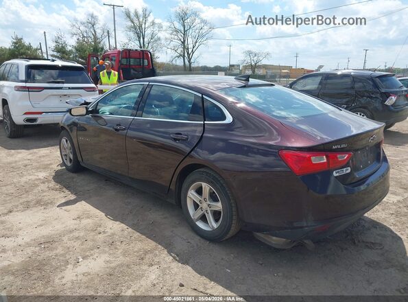 1G1ZB5ST2LF157061 2020 CHEVROLET MALIBU Бордовый Задняя левая четверть