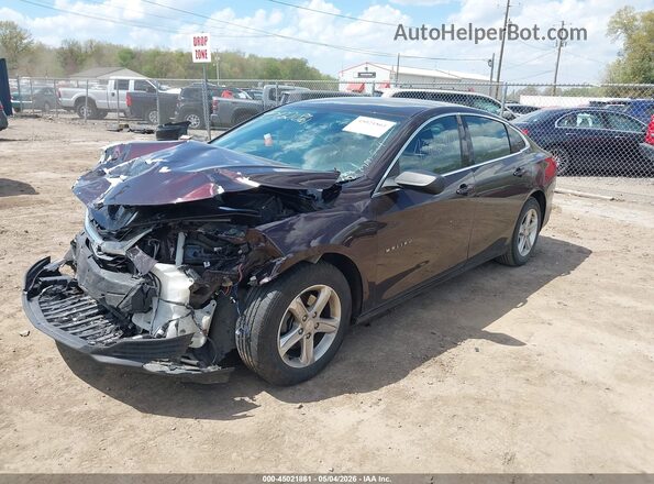 1G1ZB5ST2LF157061 2020 CHEVROLET MALIBU Бордовый Передняя левая четверть