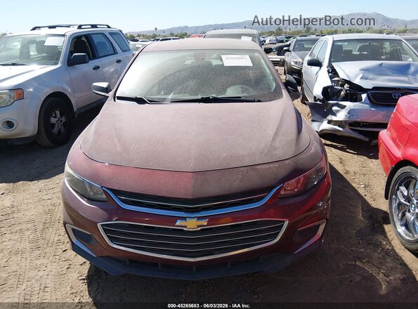 1G1ZB5ST3GF261807 2016 CHEVROLET MALIBU Бордовый Вид спереди