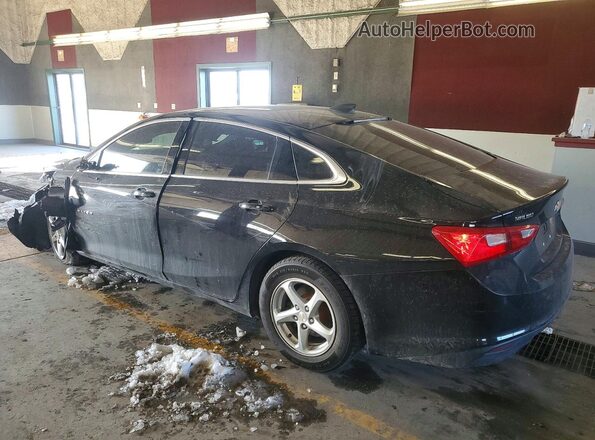 1G1ZB5ST4JF189295 2018 CHEVROLET MALIBU Black უკანა მარცხენა