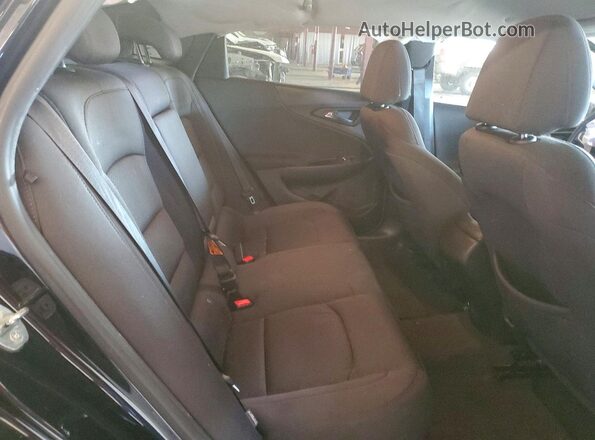 1G1ZB5ST4JF189295 2018 CHEVROLET MALIBU Black უკანა სავარძლების ხედი