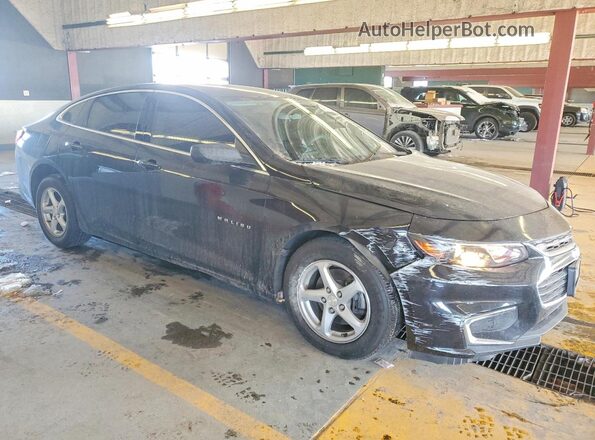 1G1ZB5ST4JF189295 2018 CHEVROLET MALIBU Black წინა მარჯვენა