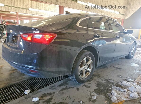 1G1ZB5ST4JF189295 2018 CHEVROLET MALIBU Black უკანა მარჯვენა