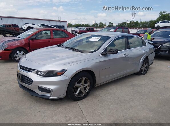 1G1ZB5ST5GF205142 2016 CHEVROLET MALIBU Gray Առջևի ձախ երեք քառորդ տեսարան