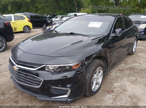 1G1ZB5ST5HF154288 2017 CHEVROLET MALIBU Black Вид спереду