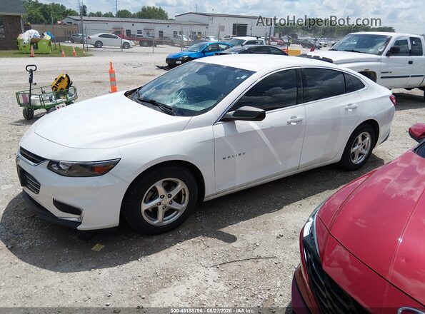 1G1ZB5ST5JF102455 2018 CHEVROLET MALIBU White Առջևի ձախ երեք քառորդ տեսարան