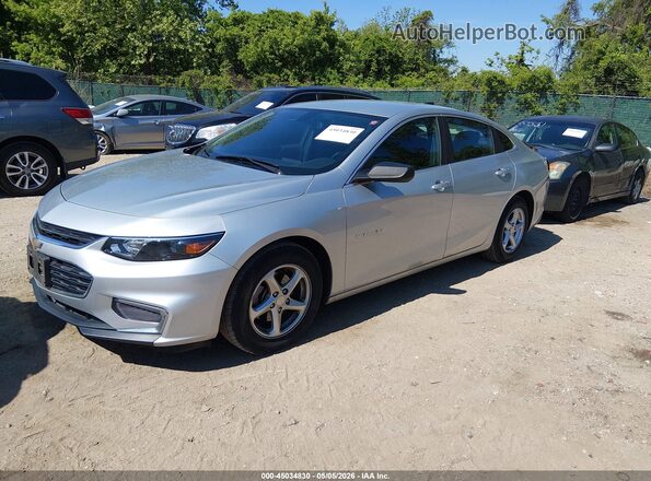 1G1ZB5ST5JF235782 2018 CHEVROLET MALIBU Silver Передня ліва чверть