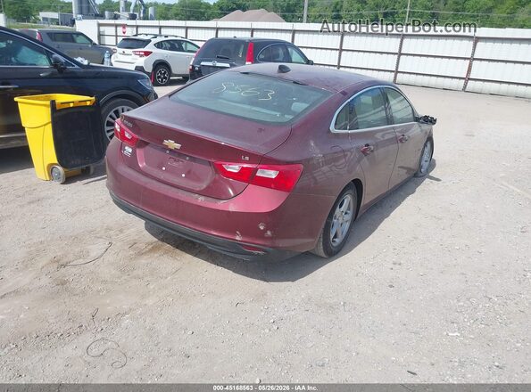 1G1ZB5ST6GF217560 2016 CHEVROLET MALIBU Maroon 