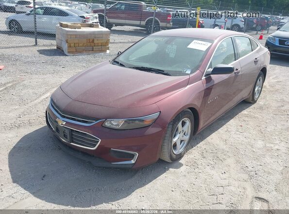 1G1ZB5ST6GF217560 2016 CHEVROLET MALIBU Maroon 