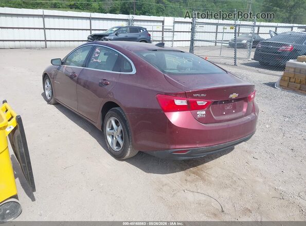 1G1ZB5ST6GF217560 2016 CHEVROLET MALIBU Maroon 