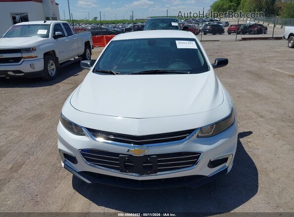 1G1ZB5ST6JF202113 2018 CHEVROLET MALIBU White Vista del cuadro de instrumentos
